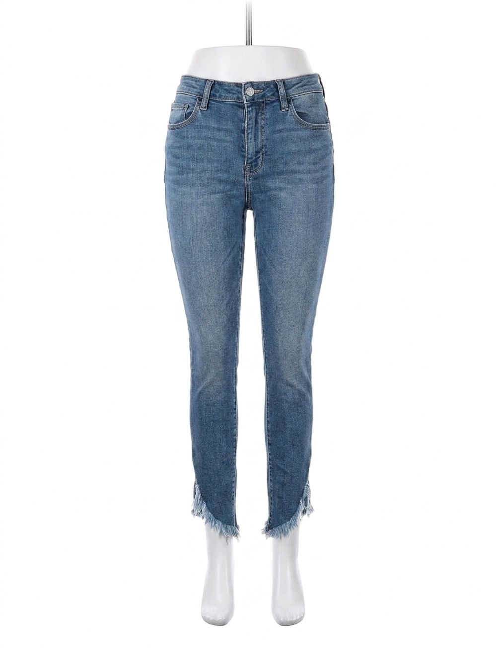 NEW HIDDEN taylor high rise distressed skinny jean in blue
